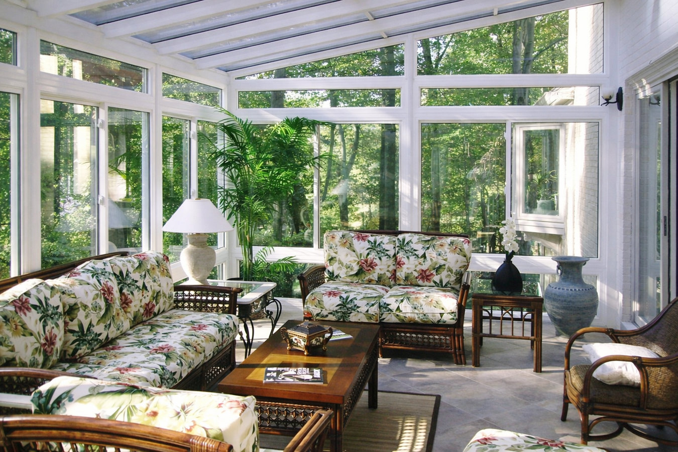 Deck-to-sunroom conversion